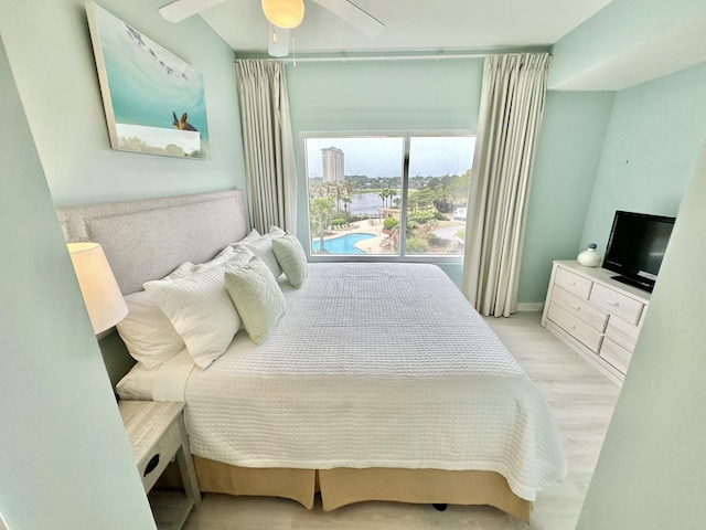 5002 S Sandestin Blvd # 6322, Miramar Beach, FL 32550 - bedroom featuring light wood-type flooring and a ceiling fan
