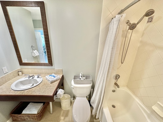 5002 S Sandestin Blvd # 6322, Miramar Beach, FL 32550 - full bathroom with shower / tub combo with curtain, vanity, and tile patterned flooring