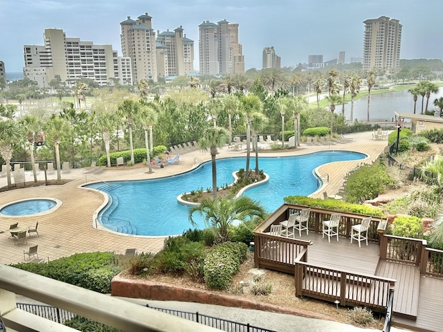 5002 S Sandestin Blvd # 6322, Miramar Beach, FL 32550 - community pool with a deck and a city view