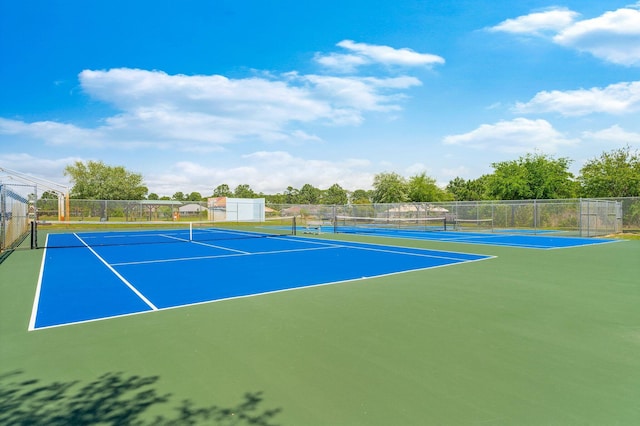 view of sport court