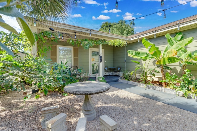 exterior space featuring a patio area