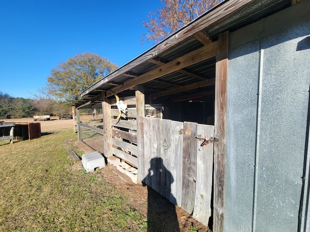 view of horse barn