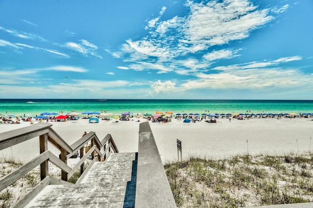 water view with a beach view