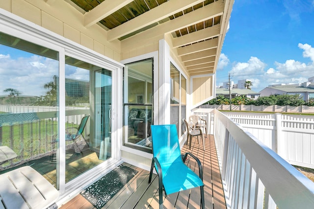 view of balcony