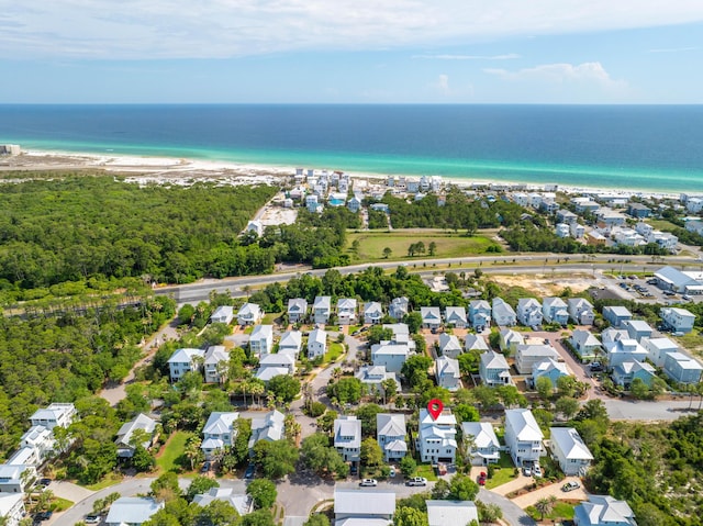 394 Grande Pointe Cir, Inlet Beach, FL 32461 - aerial view of residential area with expansive coastline