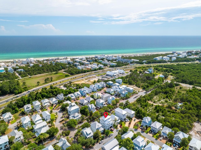 394 Grande Pointe Cir, Inlet Beach, FL 32461 - aerial perspective of suburban area with a nearby body of water