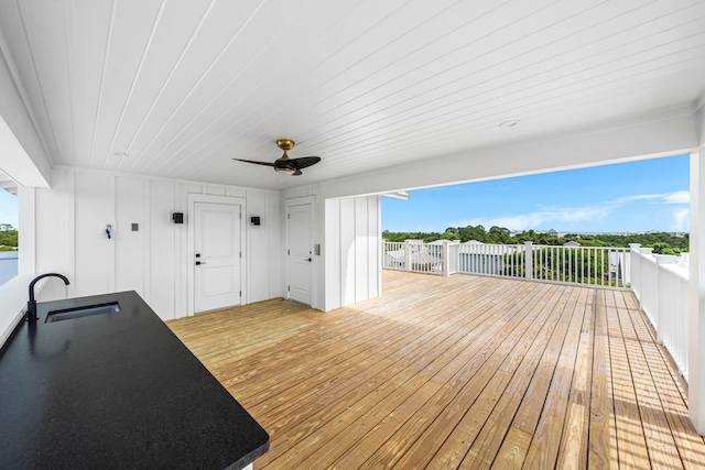 394 Grande Pointe Cir, Inlet Beach, FL 32461 - wooden terrace with a sink