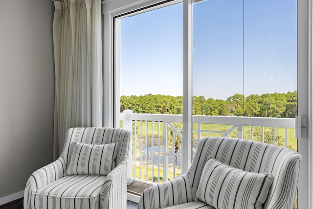 view of sunroom / solarium