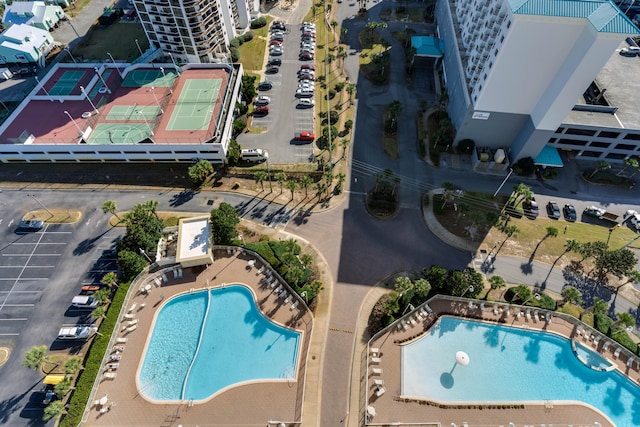 birds eye view of property