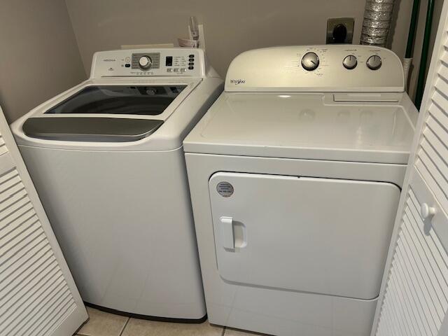 1751 Scenic Highway 98 Unit 614, Destin, FL 32541 - laundry area featuring independent washer and dryer and light tile patterned floors