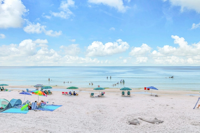 water view with a beach view