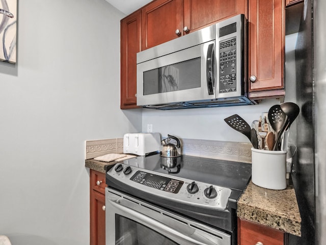 kitchen with stainless steel appliances