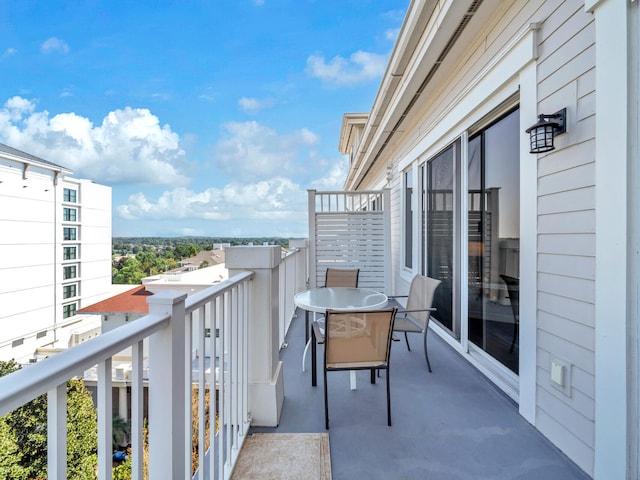 view of balcony