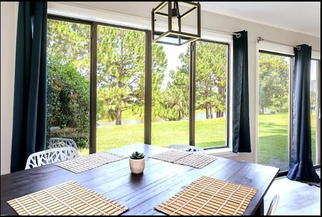 view of sunroom