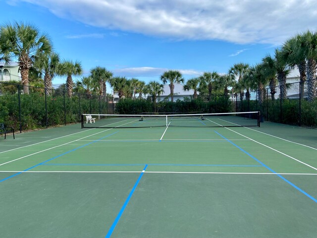 view of sport court