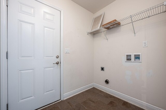 2826 Shoni Dr, Navarre, FL 32566 - washroom featuring washer hookup, hookup for an electric dryer, laundry area, and baseboards