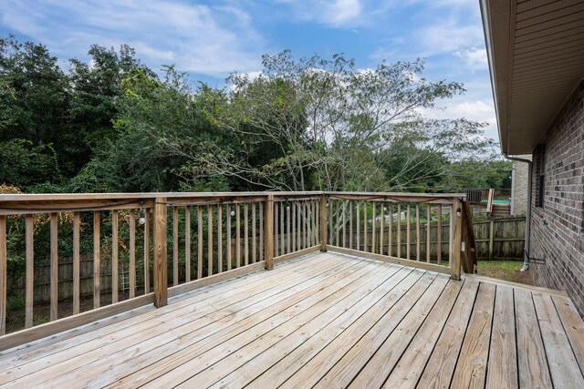 2826 Shoni Dr, Navarre, FL 32566 - view of wooden deck