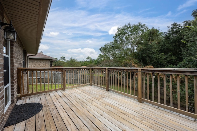 2826 Shoni Dr, Navarre, FL 32566 - view of wooden deck