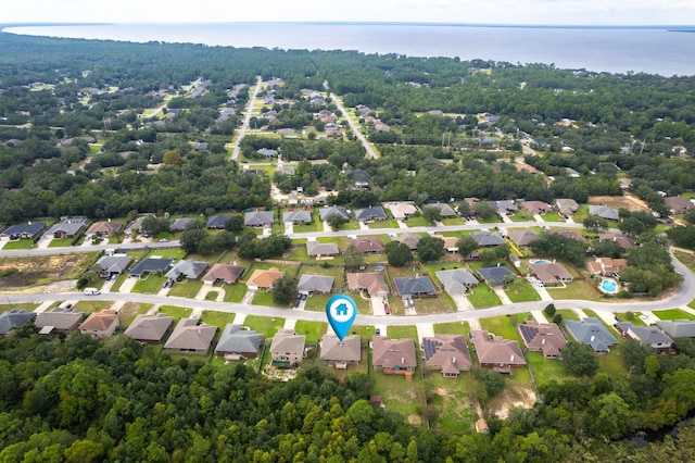 2826 Shoni Dr, Navarre, FL 32566 - bird's eye view featuring a water view and a residential view