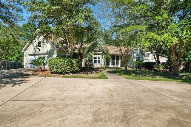 ranch-style house featuring a garage