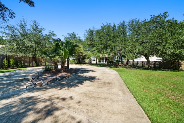 view of front of home with a front yard