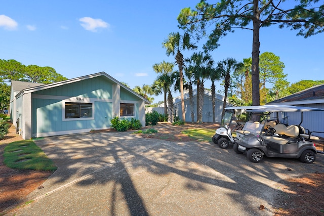 view of front of home