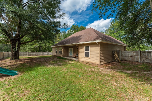 exterior space featuring a yard