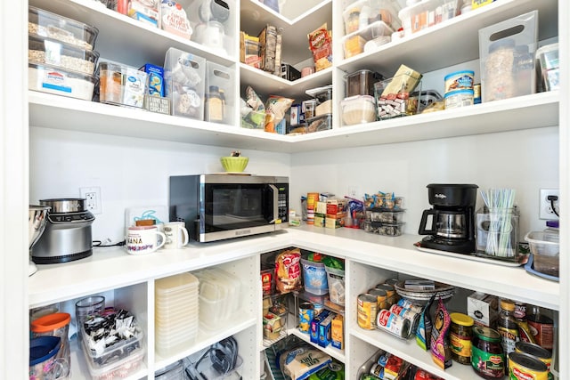 view of pantry