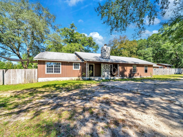 view of ranch-style home