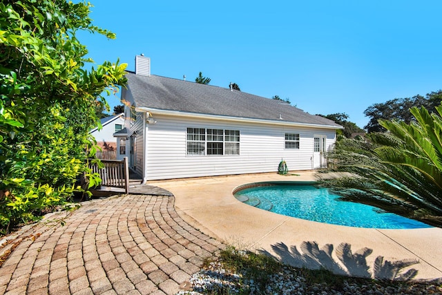 880 Brande Ct, Shalimar, FL 32579 - outdoor pool with a deck and a patio area