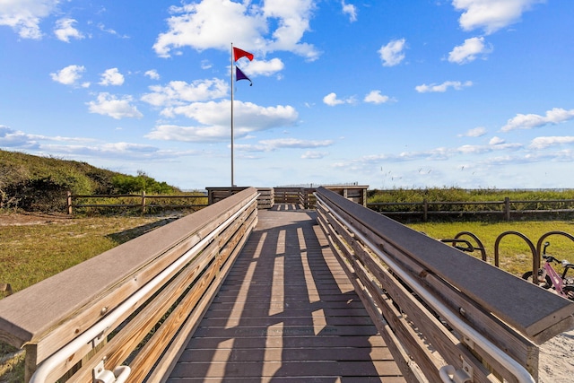 view of dock