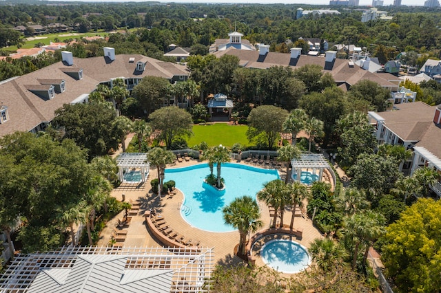 birds eye view of property