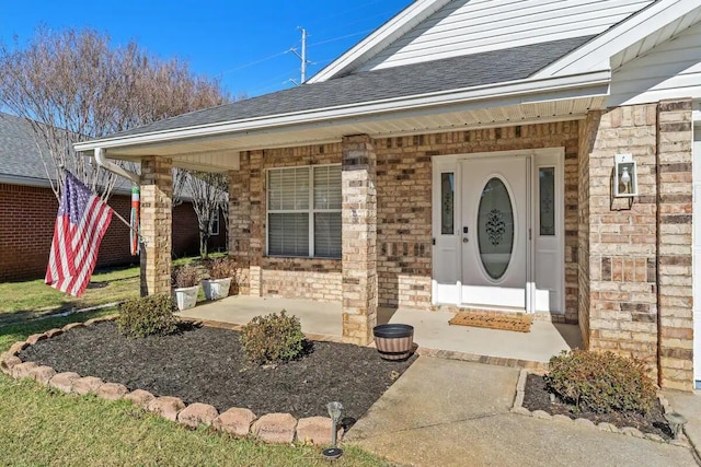 property entrance with a porch