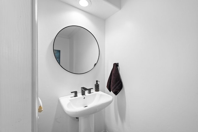 bathroom with a sink