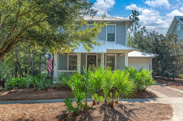 view of front of house featuring covered porch