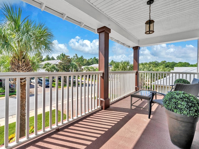 view of balcony