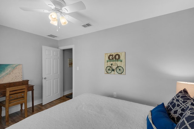 59 N Myrtle Dr Unit 207, Santa Rosa Beach, FL 32459 - bedroom featuring wood finished floors and ceiling fan