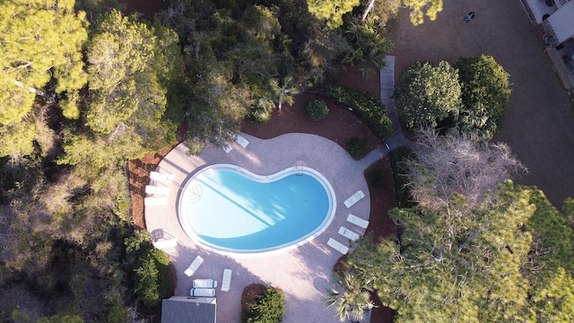 59 N Myrtle Dr Unit 207, Santa Rosa Beach, FL 32459 - aerial view of property and surrounding area featuring a pool
