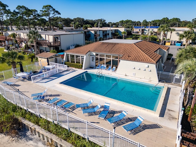 view of pool with a patio