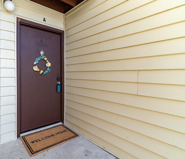 view of entrance to property