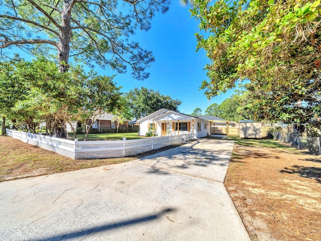 view of front of home