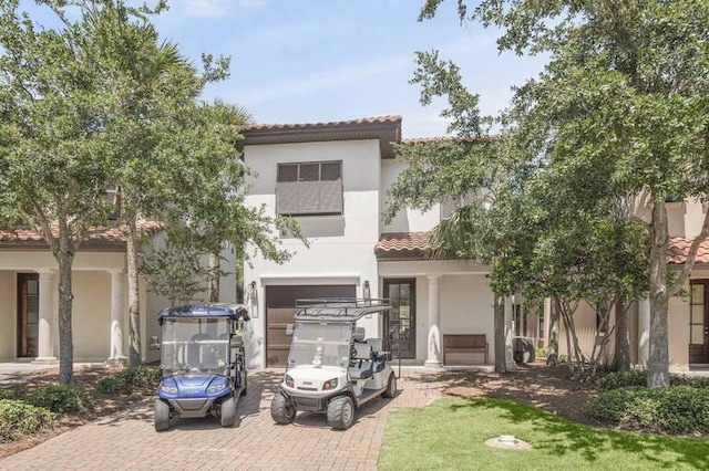 view of front of home featuring a garage