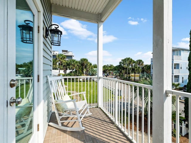 view of balcony