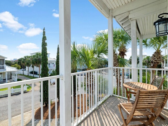 view of balcony