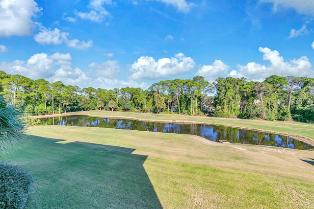 5378 Pine Ridge Ln Unit 5378, Miramar Beach, FL 32550 - view of grassy yard featuring a water view and view of scattered trees