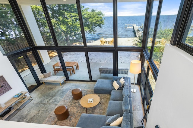 103 Native Tree Ln, Santa Rosa Beach, FL 32459 - sunroom / solarium featuring a water view