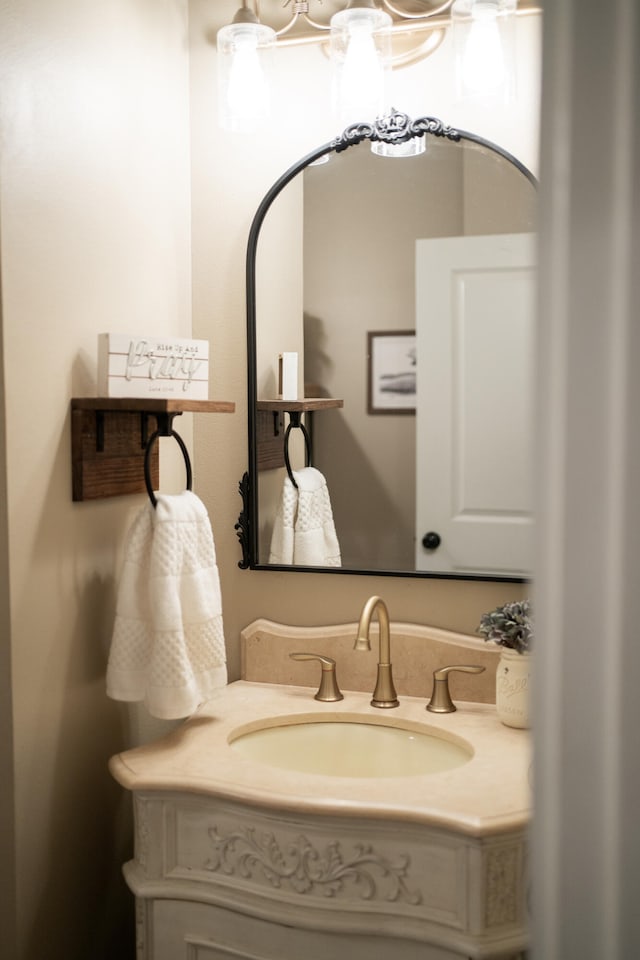 bathroom featuring vanity