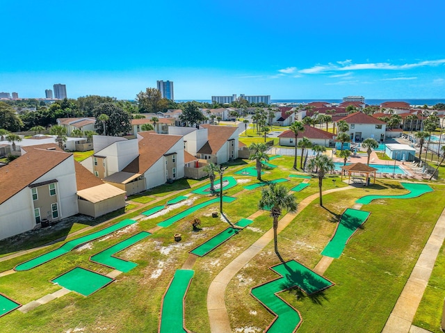 bird's eye view featuring a residential view