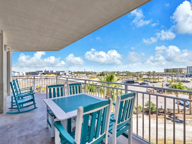 view of balcony