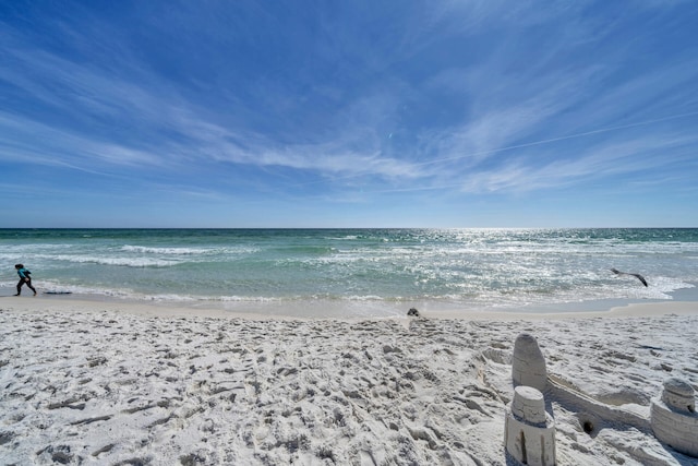 property view of water with a view of the beach